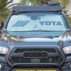 TRD Stripes Topographic Windshield Sun Shade for Toyota, UV Ray Block