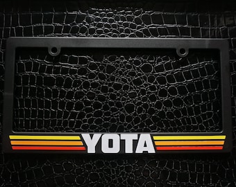Quadro de matrícula Yota Retro Heritage Stripes para Toyota