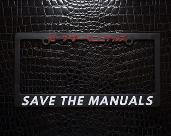 Salve o manual Moldura da placa de licença