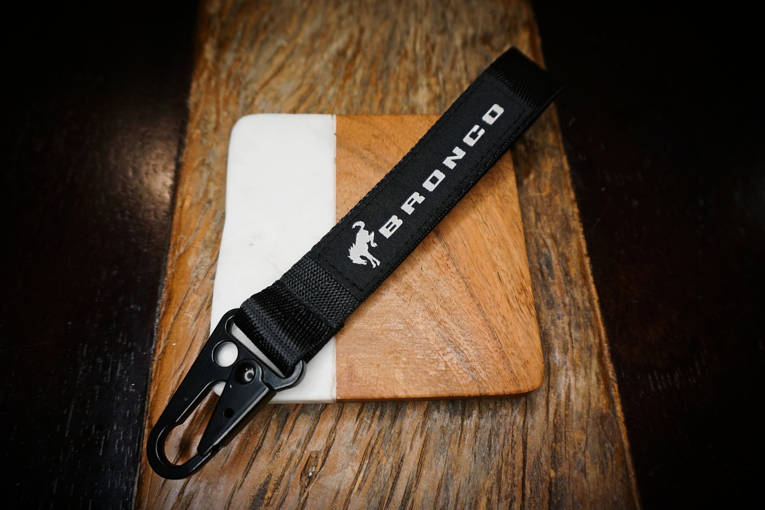Buy Bronco Keychain Lanyard Metal Clip on Key Ring Accessory