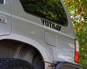 Retro Stripes YOTA Vinyl Decal Sticker for Toyota TRD
