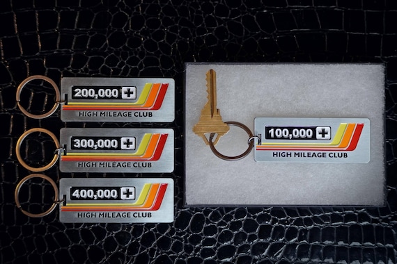 High Mileage Club Keychain for Toyota, Lexus, Vintage Heritage