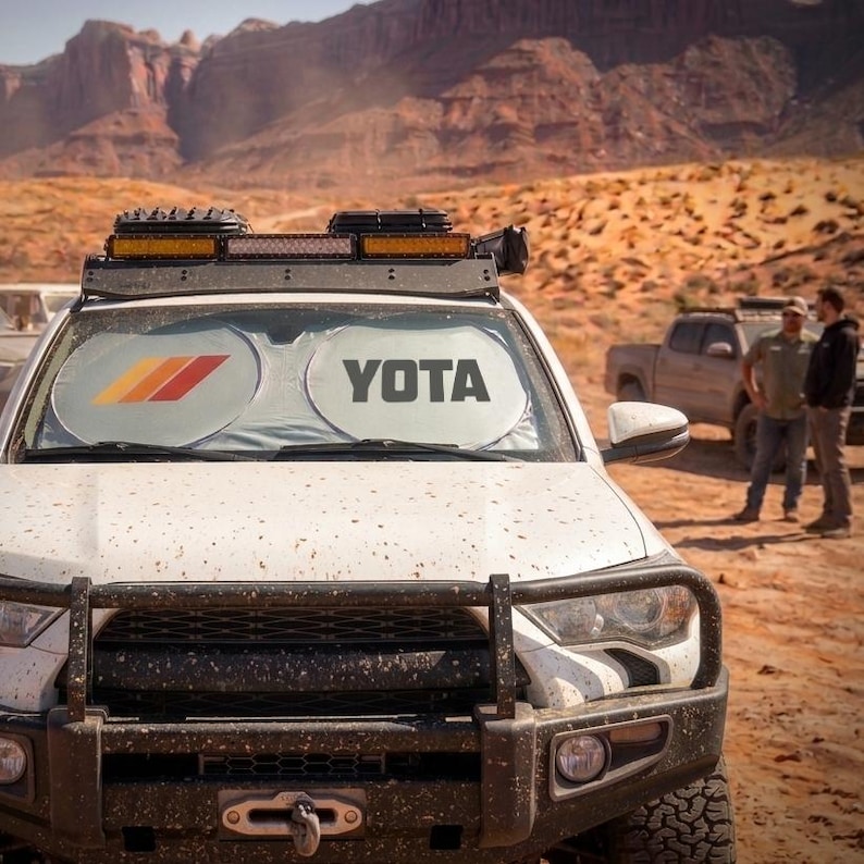 Parasole topografico per parabrezza TRD Stripes per Toyota, blocca i raggi UV immagine 5