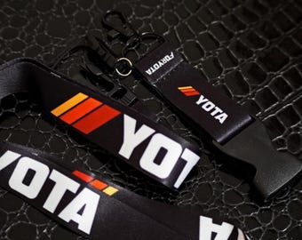 Retro Streifen Hals Lanyard Schlüsselanhänger für BMW TRD, YOTA