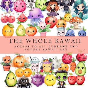 Kawaii sticker sheet Boba Bubble Tea kawaii sticker Kawaii Tea Sticker Watercolor Kawaii House Plant Clipart kawaii kitty clipart bundle png