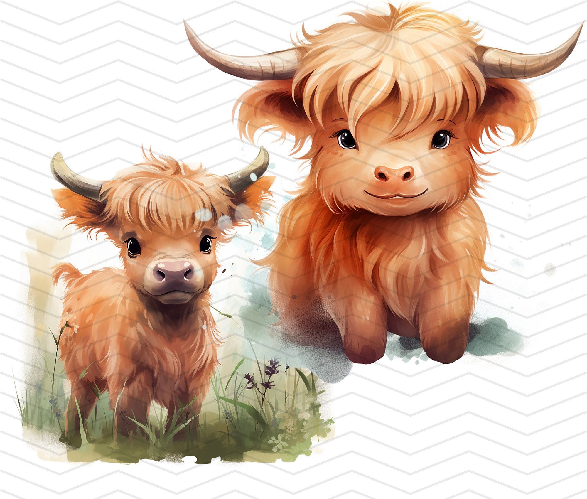 Cow Printable Highland Cow Baby Highland Cow Png Baby Cow Print ...