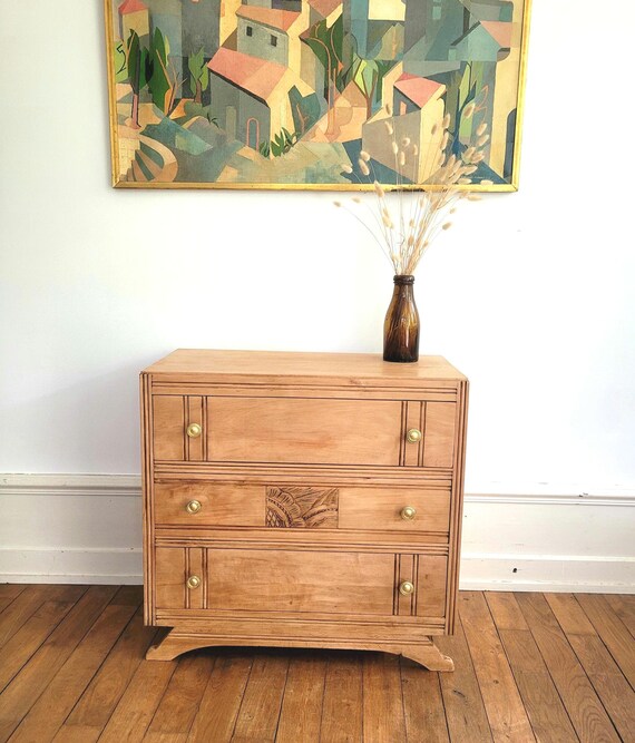 Commode vintage revalorisée pieds moustache