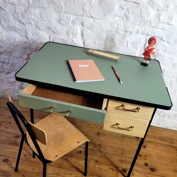 Petit bureau enfant vintage 50