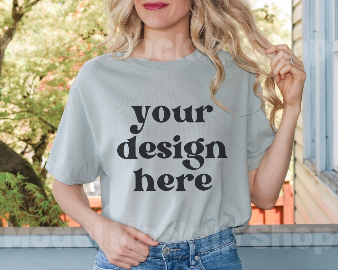 Comfort Colors C1717 Bay Mockup Comfort Color Bay Mock up Model Mock up ...