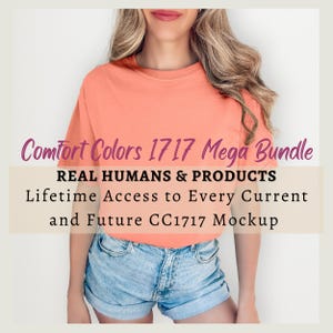 Comfort Colors Mockup Bundle, All Access Pass MEGA BUNDLE, Comfort Colors 1717 Mockup, Trendy Mockup, C1717 Shirt Model Mockup Bundle