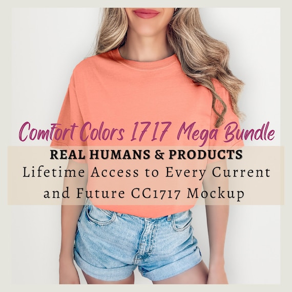 Comfort Colors Mockup Bundle, All Access Pass MEGA BUNDLE, Comfort Colors 1717 Mockup, Trendy Mockup, C1717 Shirt Model Mockup Bundle