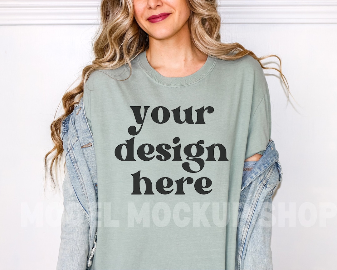 Comfort Colors C1717 Bay Mockup Comfort Color Bay Mock up Model Mock up ...