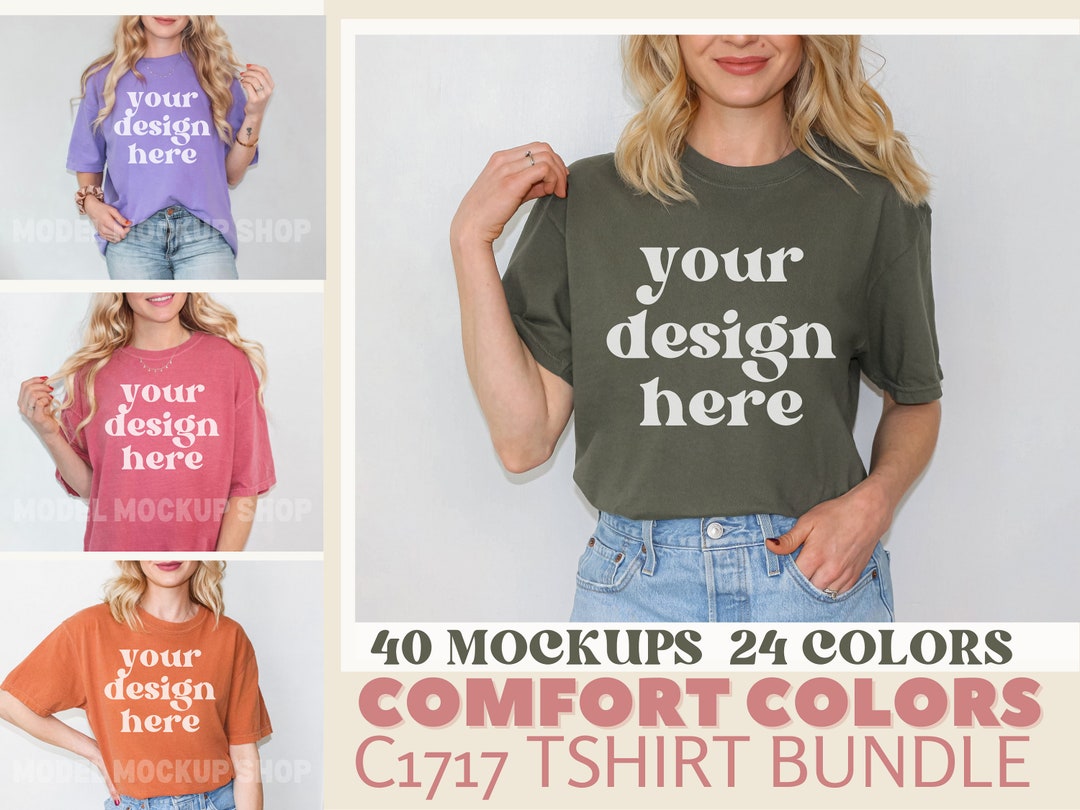Comfort Colors Mockup Bundle, Comfort Color Mockup, Tshirt Mockup