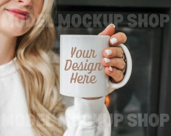 11oz Mug Mockup Photo, Styled Stock Photography (Digital Download)