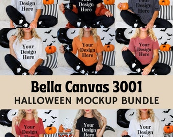 Bella Canvas 3001 Halloween Mockup Bundle (Digital Download)