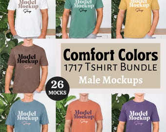 Comfort Colors 1717 Male T-Shirt Mockup Bundle (Digital Download)