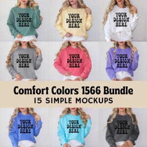 Comfort Colors Sweatshirt Mockup Bundle - Comfort Colors Mockup Bundle - Comfort Colors Sweatshirt 1566 Bundle - 1566 Mockup Bundle
