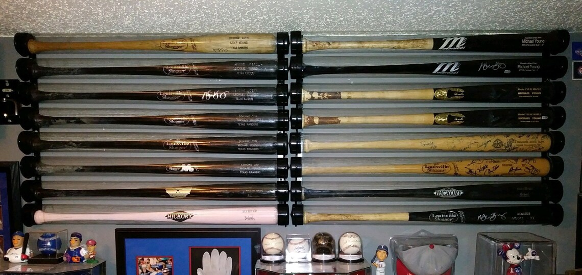 Baseball Bat Display Rack for Display Tubes 10 Bat Display - Etsy