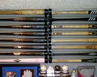Baseball Bat Display Rack for display tubes 10 bat Display