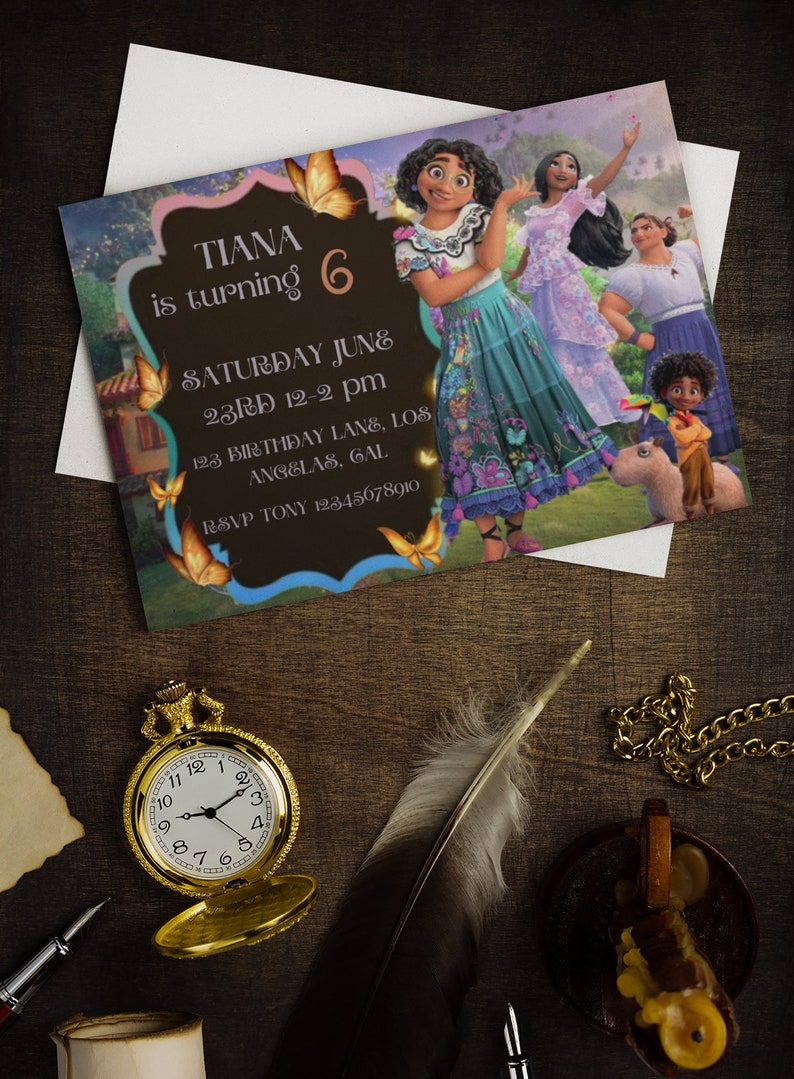 Encanto Birthday Invitation/card Invitation Encanto/encanto Etsy