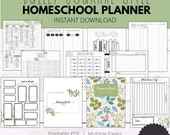 Botanical Homeschool Planner | Bullet Journal Pages (PDF)