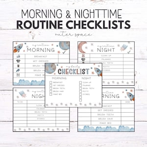 Daily Routine Chart | Morning Routine | Daily Checklist for Kids | Get Ready Checklist