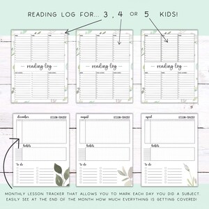 Homeschool Planner | Undated Planner | Homeschool Trackers | Printable ...