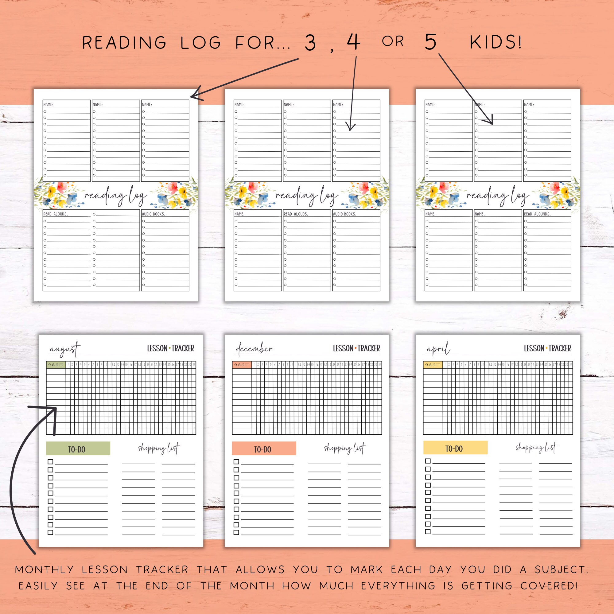 Homeschool Planner | Undated Planner | Homeschool Trackers | Printable ...