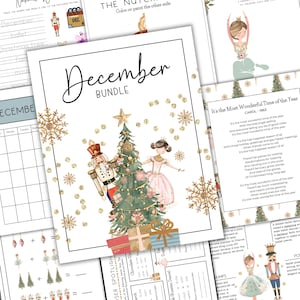 December Bundle | Homeschool Morning Menu | Winter Printables | Nutcracker Theme | Christmas Printables | Homeschool Bundle