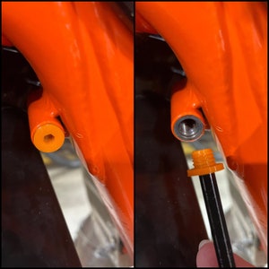 KTM HSQ GAS steering stop plugs