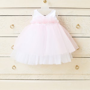 Toddler Dentelle Tull Robe Petites demoiselles dhonneur Tutu Robe Fleur Fille Robe danniversaire Robe Dentelle Robe Filles Tenue de fête Robe de mariée Filles image 6