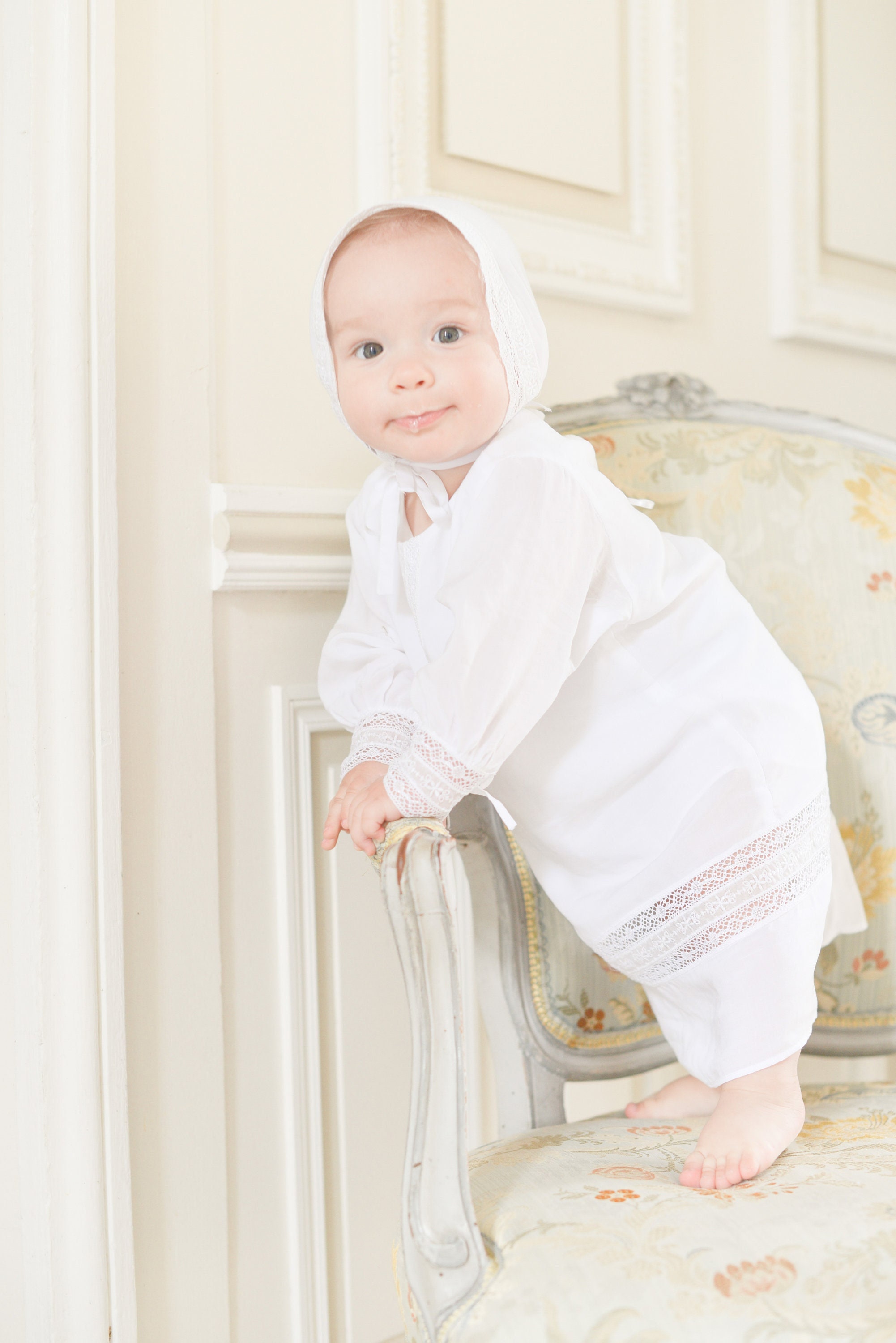 Baby Boy Baptism Outfit, Baby Boy Christening Dress, Baby Boy Cotton