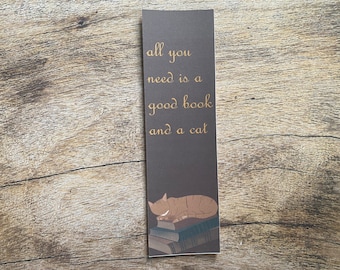 Sleeping Cat Bookmark