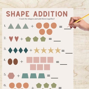 Simple Shape Addition Worksheet