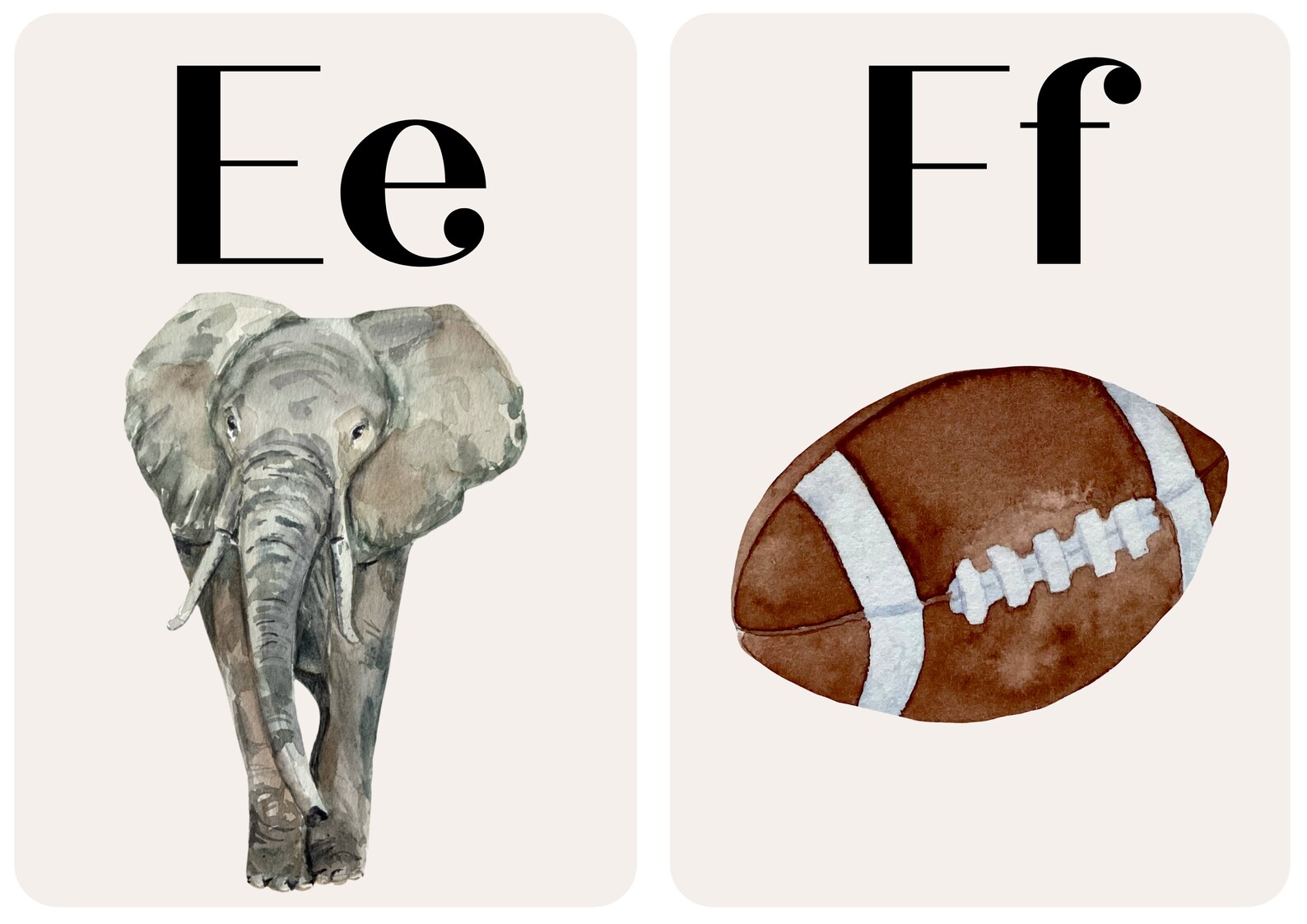 Alphabet & Number Printable Flashcards Etsy