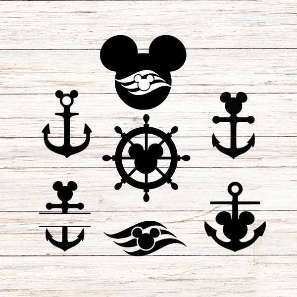 Sail Mickey Bundle, Customize Gift Svg, Vinyl Cut File, Svg, Jpg, Png, Printable Design Files