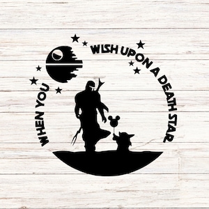 Wenn Sie Todesstern wünschen, fertigen Sie Geschenk-Svg, Vinylschnitt-Datei, -Svg, Jpg, Png, druckbare Designdateien an