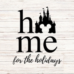 Castle Home for the Holiday, Customize Gift Svg, Vinyl Cut File, Svg, Jpg, Png, Printable Design Files
