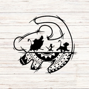 Símbolo do Rei Leão, personalizar presente Svg, arquivo de corte de vinil, Svg, Jpg, Png, arquivos de design para impressão