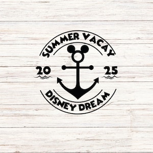 Crucero familiar, D I S N E Y Dream 2025, personalizar regalo Svg, archivo de corte de vinilo, Svg, Jpg, Png, archivos de diseño imprimibles