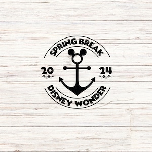 Spring Break Cruise, D I S N E Y Wonder, Customize Gift Svg, Vinyl Cut File, Svg, Jpg, Png, Printable Design Files