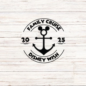 Familiecruise, D I S N E Y Wish, cadeau-svg aanpassen, vinyl gesneden bestand, svg, jpg, png, afdrukbare ontwerpbestanden