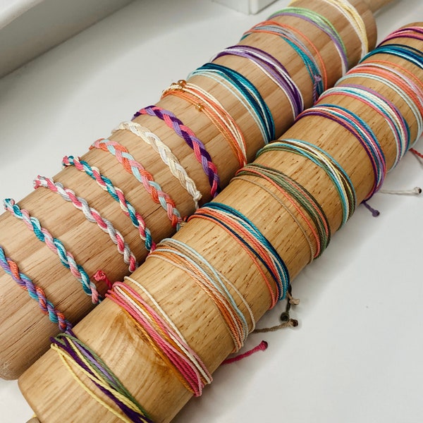 Wax cord bracelets | Pura Vida inspired bracelets | Adjustable