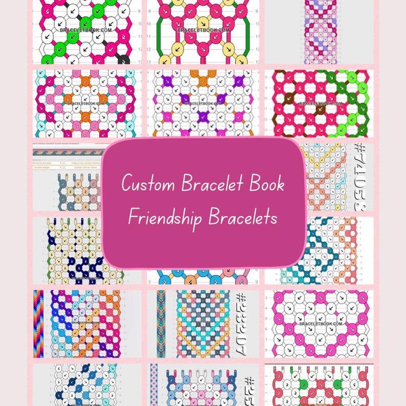 Custom Friendship Bracelet | Handwoven Embroidery Floss, Bracelet Book ...