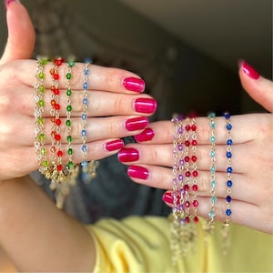Birthstone Dainty Bracelets | 12 Months of the Year Bracelets | Birthday Jewelry | Gemstone Bracelets