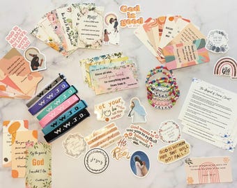 Kit misionero cristiano / Tarjetas con versículos bíblicos y el Evangelio / Materiales para tarjetas evangélicas / Regalo cristiano