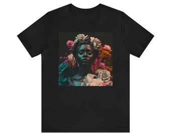 Black Woman Statue Art | Unisex Jersey Short Sleeve Tee | Artistic Design T-shirt