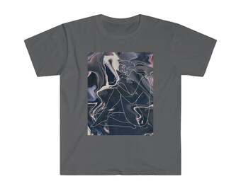 Female Figure | Woman’s Body Outline | Unisex Softstyle T-Shirt