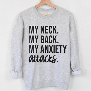 Mental Health Awareness Sweatshirt for Women, Funny Anxiety Awareness Crewneck, ADHD Awareness Shirt, Gift for Friend, Unisex Plus Size