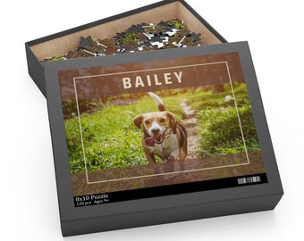 Puzzles Jigsaw Personalized Pet Photo Puzzle Custom Dog Puzzle Dog Lover Gift, Dog Memorial Gift, Dog Puzzle Portrait, Custom Photo Puzzle